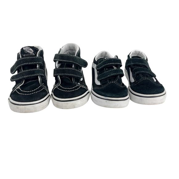 Vans High Top & Low Top Velcro Sneakers Toddler Size 9 Sk8 2 pairs! - Picture 6 of 6